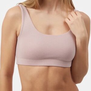 BNWOT Tentree Everyday Scoop Bralette - crop top bra - vintage mauve small